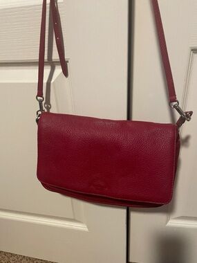 Louis Vuitton Deep Red Leather Crossbody Bag
